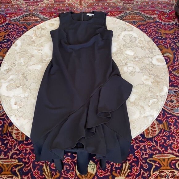 Calvin Klein LBD Sleeveless Ruffled Sheath Dress - Picture 10 of 14